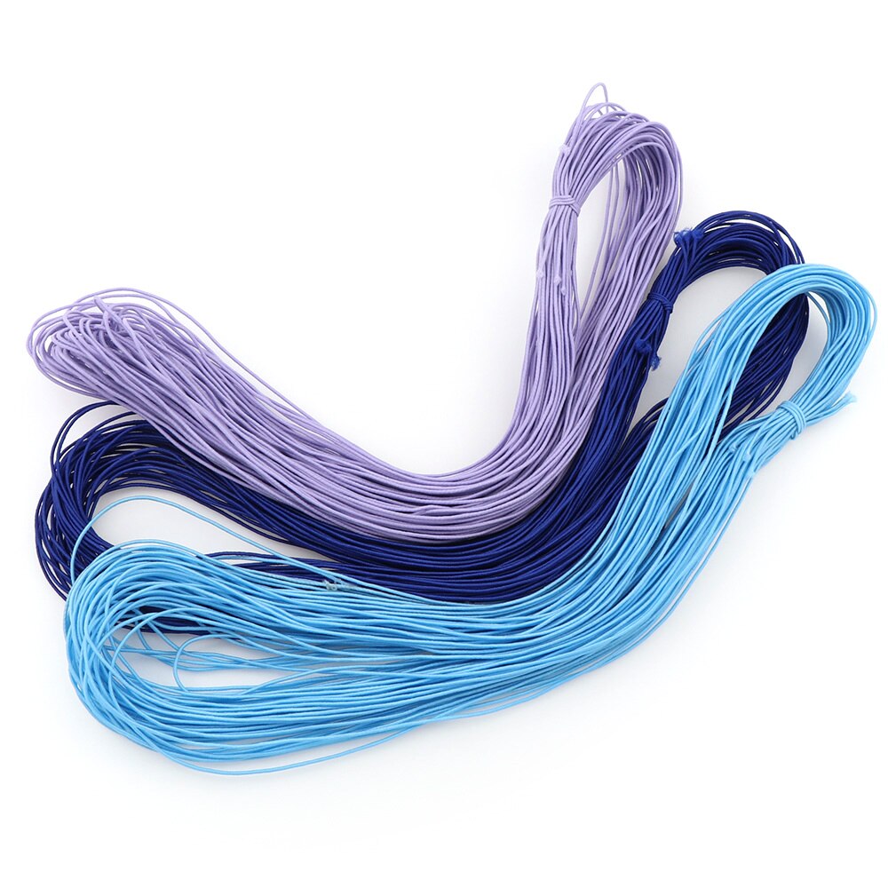 Corde élastique pour noyau élastique | 20 m/ensemble de 14 couleurs, 0.8mm ligne caoutchouc élastique, cordon de perles en Nylon, bracelet à bricoler, collier bijoux couture, accessoires de couture