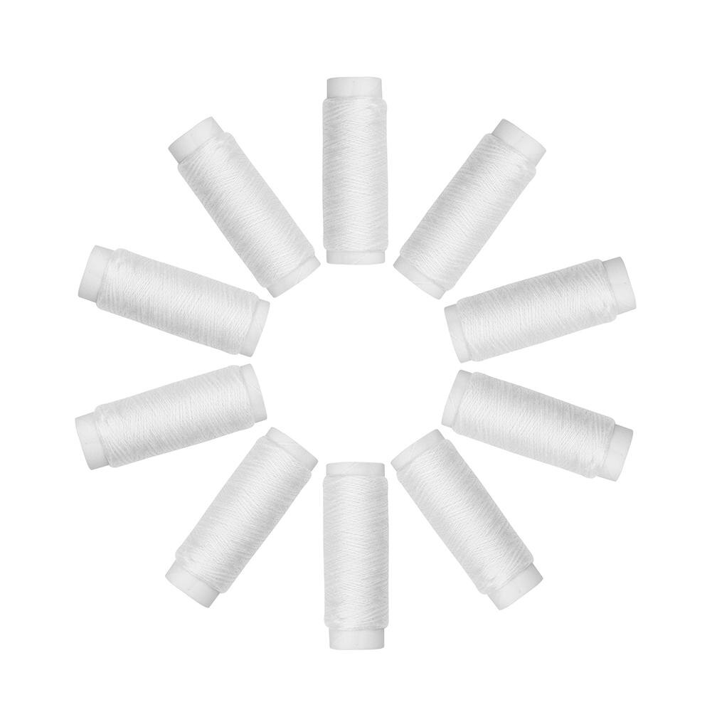 5Pcs Rainbow Color Sewing Threads Embroidery Sewing Thread Kit DIY Quilting Yarn Thread Craft Home Sewing Accessories: Silver