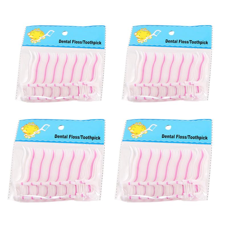 50pcs Adults Interdental Brush Clean Dental Floss Teeth Stick Tooth Pick Interdental Teeth Clean Toothpick Flosser Dental Brush