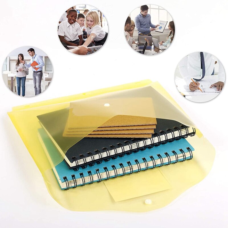 Plastic Envelopes A4 Letter Size Plastic Envelopes with Snap Closure Poly Envelope Plastic Folders with Closure