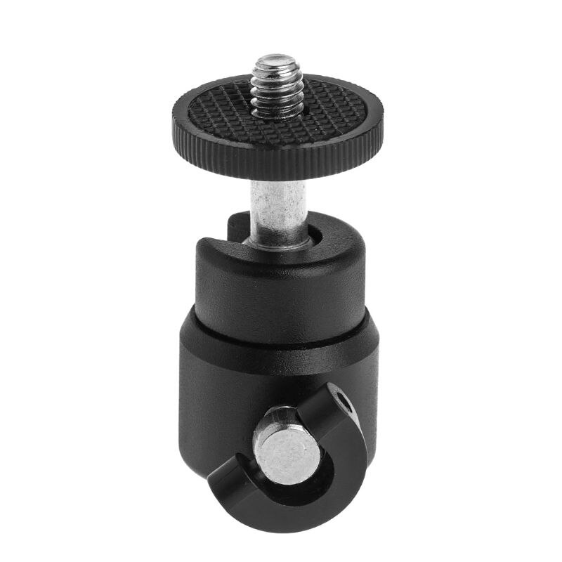 1/4" Shoe Mini Ball Head Flash Bracket Holder Mount Screw Metal 360 Degrees For Camera Tripod