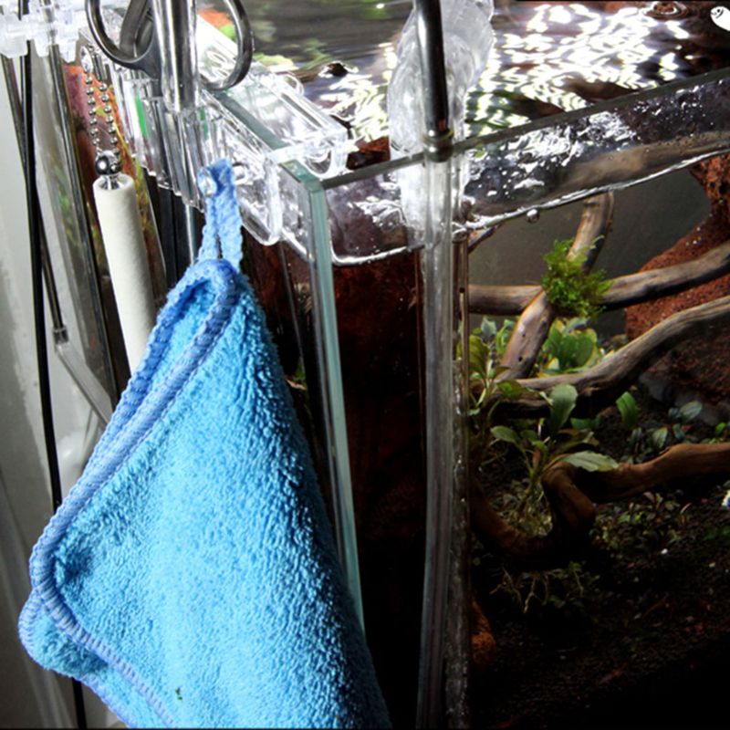 Akryl akvarium glas vandplanter rengøringsværktøj holder akvarium vedligeholdelsesværktøj sakse pincet skraber opbevaringsstativ