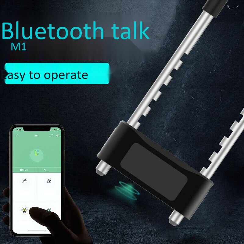 Blokada U blokada aplikacji Bluetooth IP65 wodoodporna blokada antykradzieżowa inteligentna blokada rowerowa blokada robić motocykla na szkło biurowe blokada drzwi