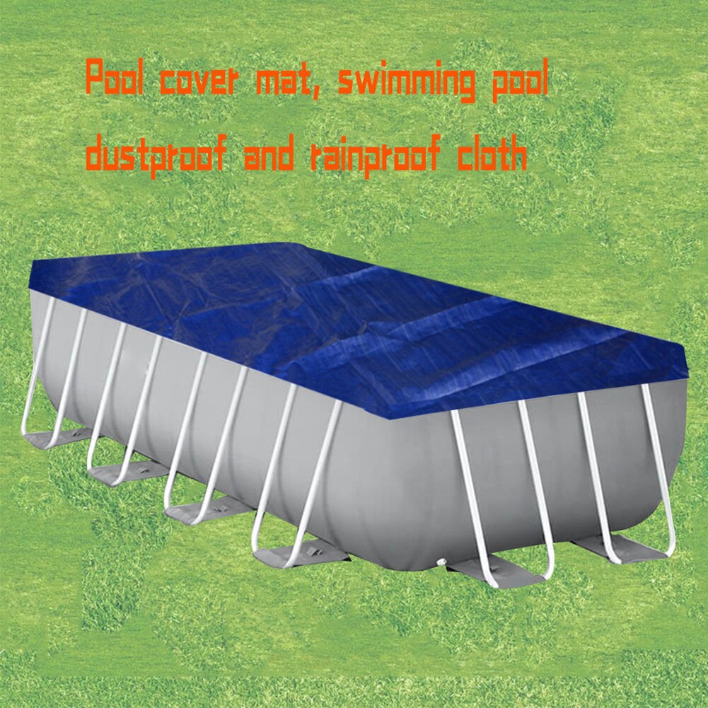 Waterproof Outdoor Garden Swimming Pool Cover PE UV Protection Thermal Blanket Dustproof Keep Clean Mat Above Ground Durable
