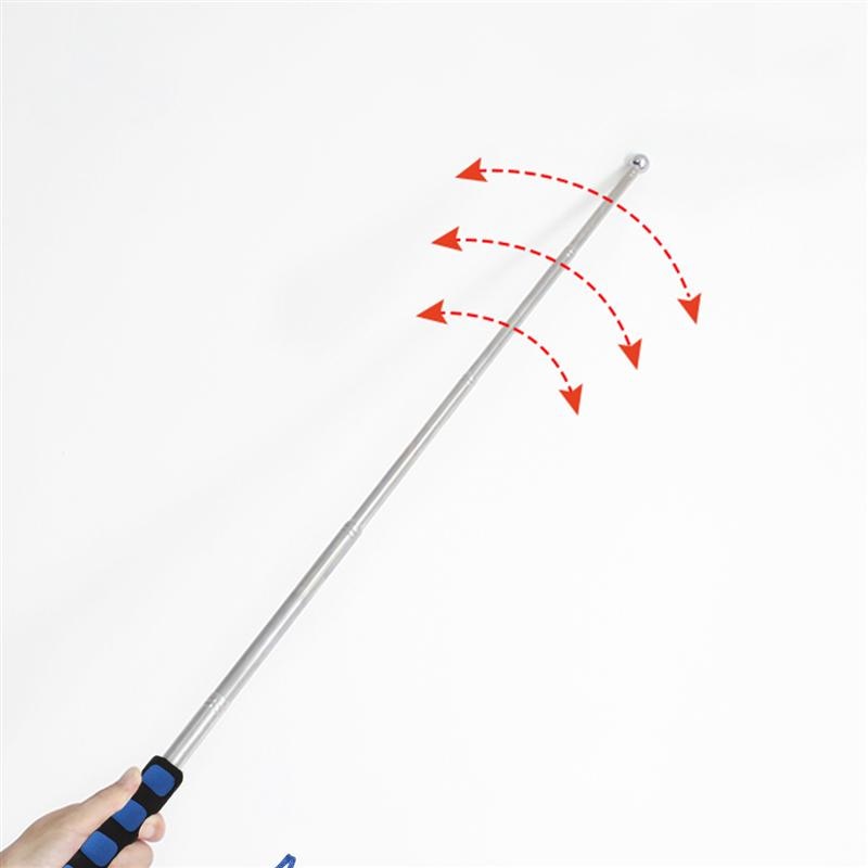 98Cm Uitholling Drum Hamer Geluid Detectie Hamer Huis Inspectie Tool Telescopische Staaf Detectie Hamer Test Hammer (Blauw)