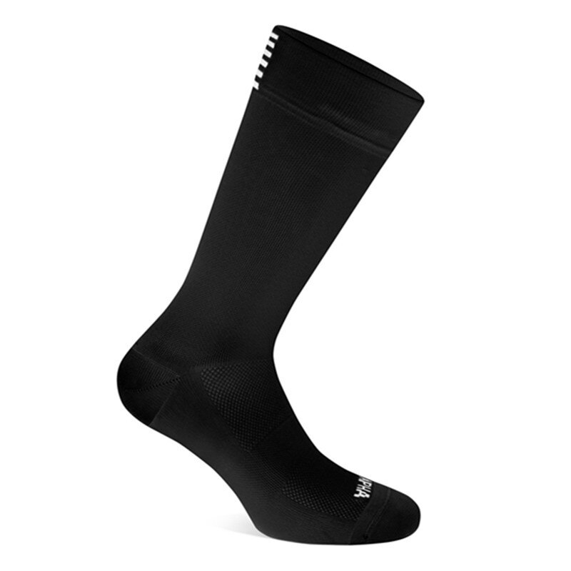 Summer Sport Cycling Socks Men Women Breathable Road Bicycle Socks Outdoor Sport Compression Socks: black