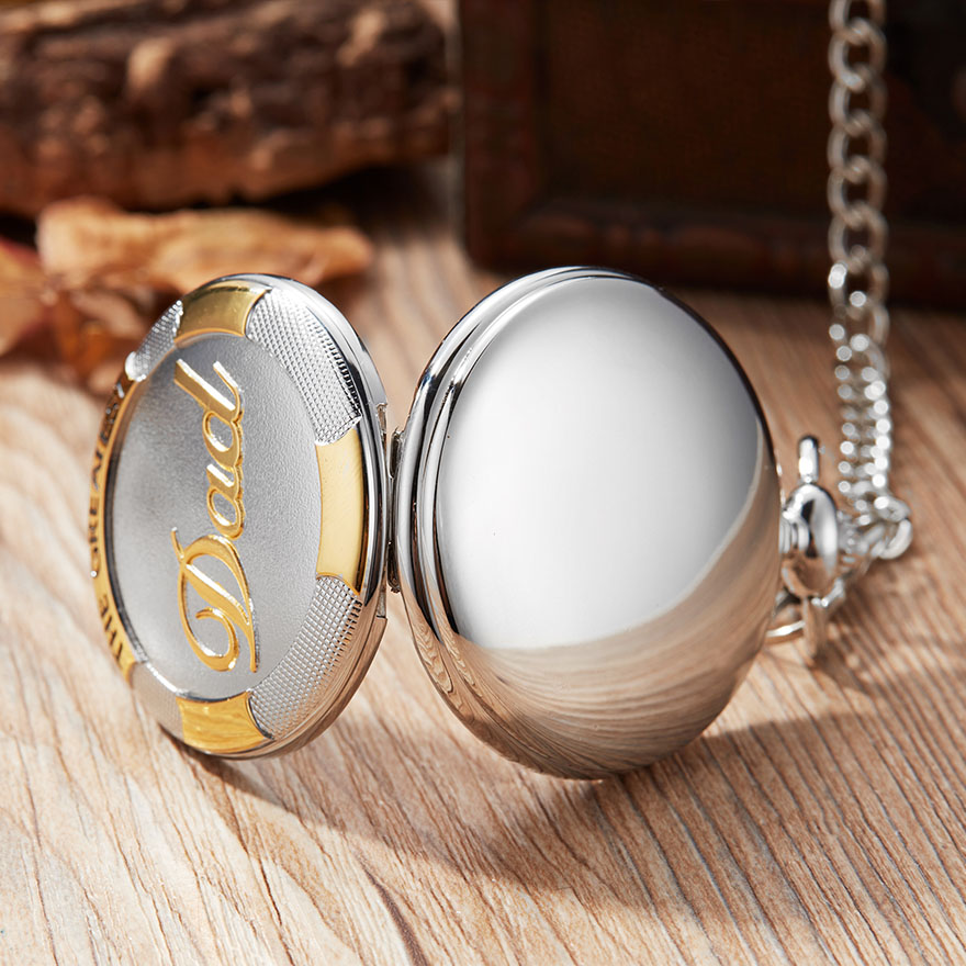 Healvian Montre De Poche Vintage Robot Avec Longue Chaîne