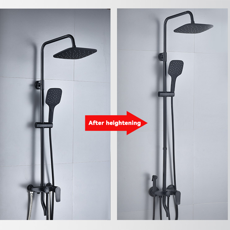 Dusche Verlängerung Grau Schwarz Dusche Verlängerung Stange Dusche Halterung 30\40\50 cm Dusche Verlängerung Stange Steigleitung Rohr Schlecht zubehör