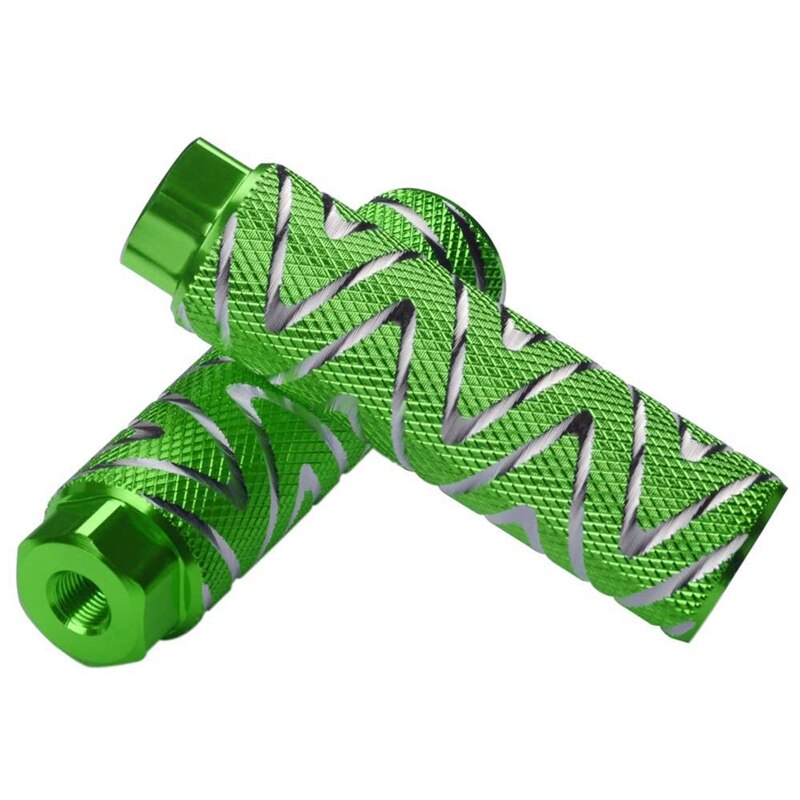 2 Pcs Aluminum Alloy Bike Pegs BMX Pedals Fit 3/8 Inch Axles Bicycle Back Seat Pedals