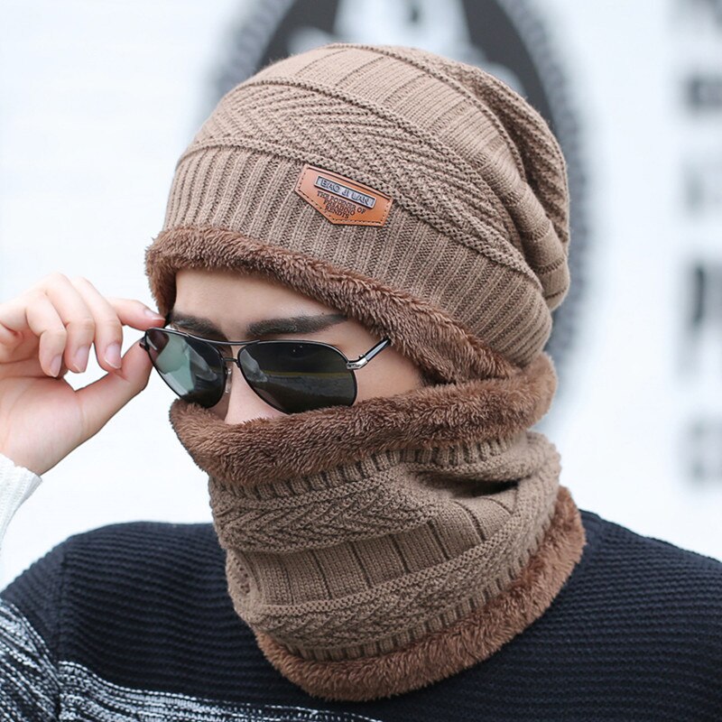 Vinterhatter skullies beanies lue vinter beanies til menn kvinner ull skjerf caps balaclava maske gorras panser strikket lue