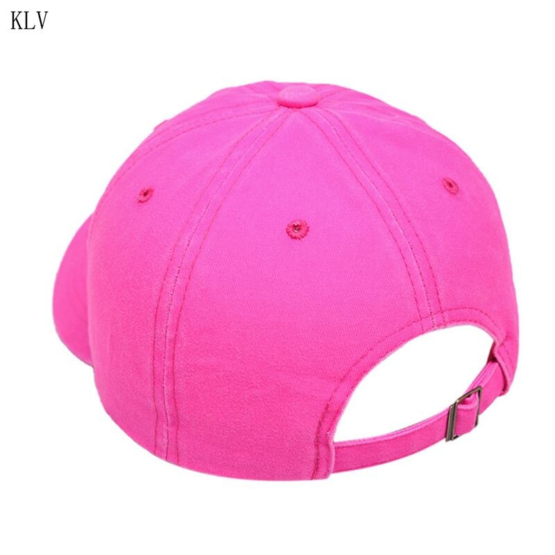 Casquette De Baseball Fluorescente Unisexe, Couleur Unie