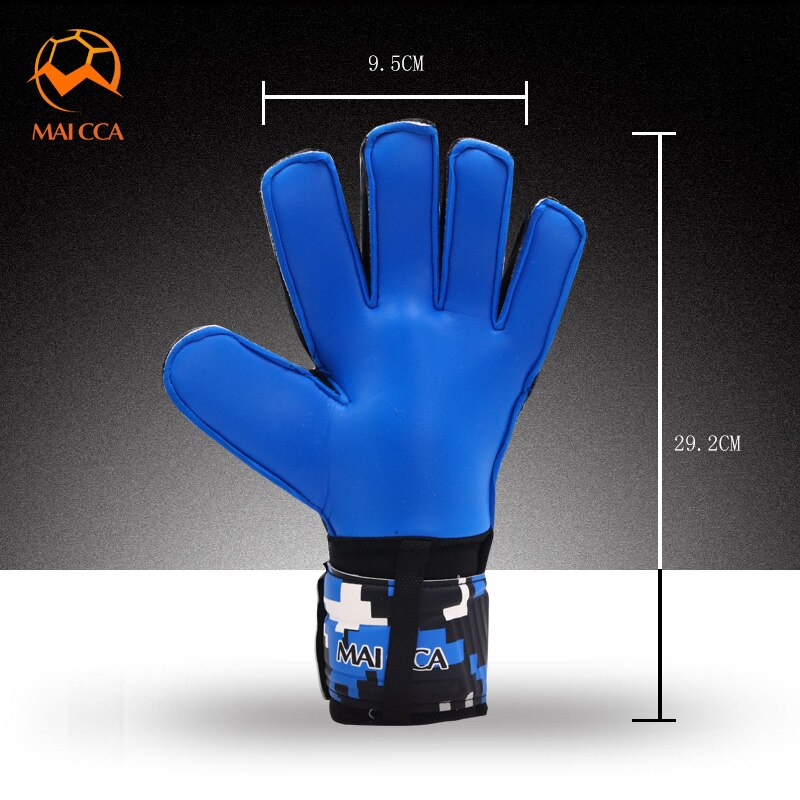 Goalkeeper Gloves with Fingersave Protection Rods Soccer Latex Football Goalie Gloves Dropshiping