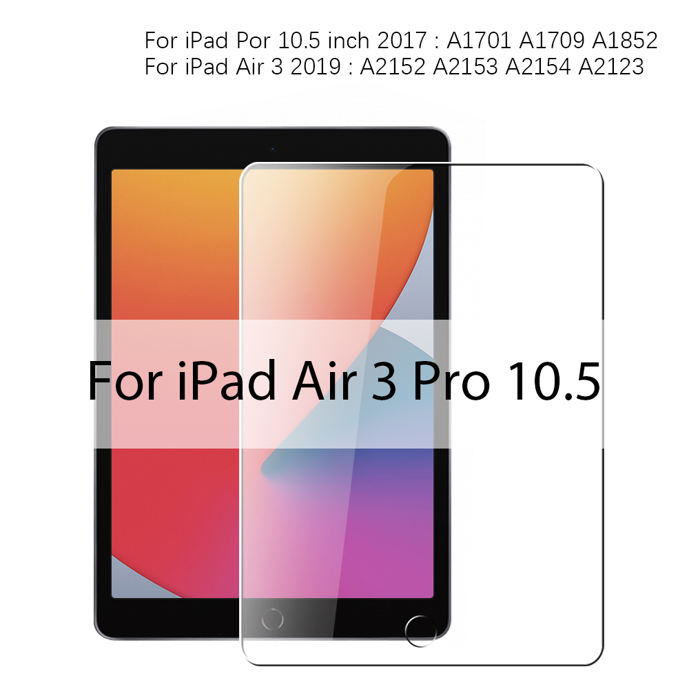 Gehard Glas Screen Protector Voor Apple IPad Pro 12.9 11 9.7 10.2 10.9 Air 4 5 Mini 6 5e 6e 7e 8e 9e 10e Generatie Film: Blauw