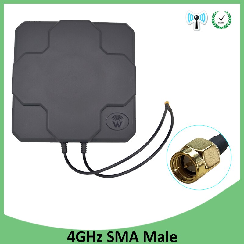 4G LTE Antenna N Male Female SMA Outdoor Panel 18dbi 698-2690MHz White Black Aerial mimo External Antenne For Wireless Router