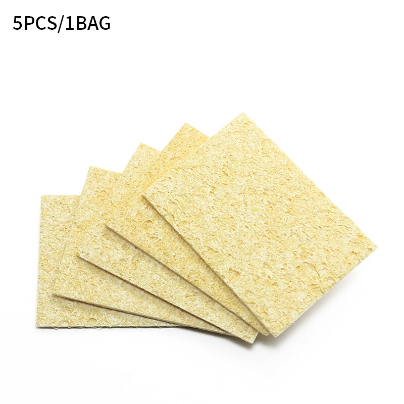 Cleaning Sponge Cleaner Enduring Electric Welding Soldering Iron Electric Soldering Iron Tip Resistant High Temperature Sponge: 5PCS