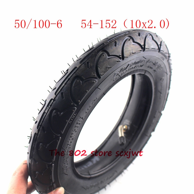 Maat 50/100-6 10 x 2.0 rubberen band binnenband 10 x 2 (54-152)  band voor elektrische scooter fiets refit motoronderdelen 10*2 wielband