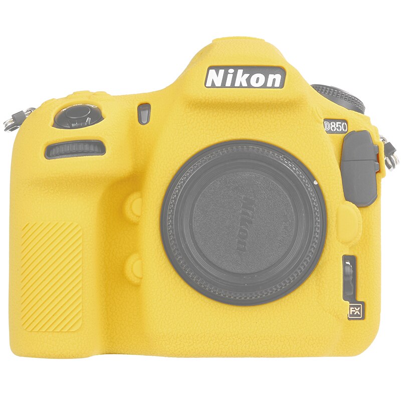 Para Nikon D850 funda de silicona para cámara Nikon D850 cubierta protectora de cámara textura Litchi antideslizante