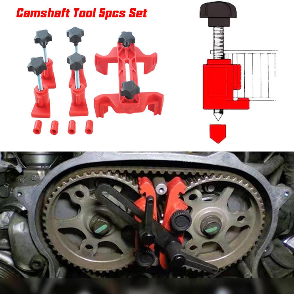 5 Pcs Universal Cam Camshaft Lock Holder Car Engine Cam Timing Locking Tool Set Retainer Timing Belt Fix Changer