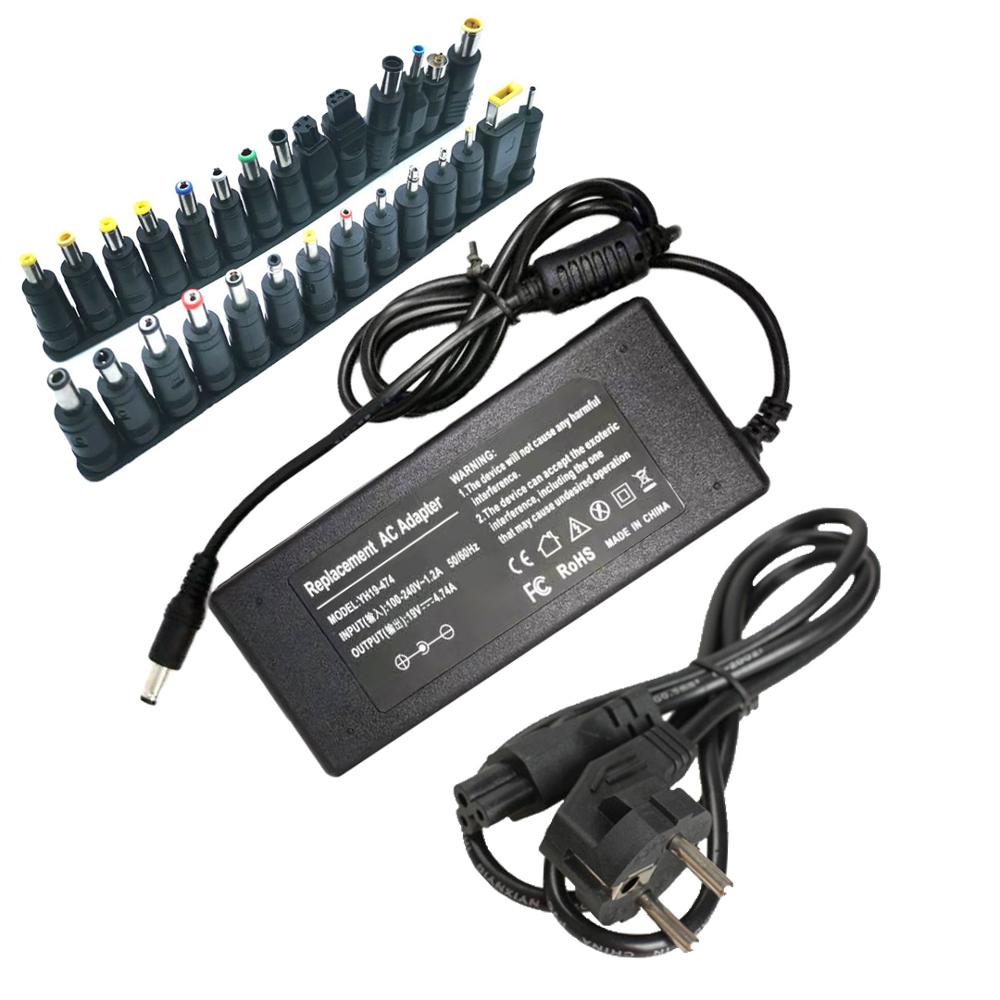 19v 4.74a 90w universaladapter lader til acer asus dell hp lenovo samsung toshiba laptop 18.5v 19.5v 20v: 19 v 4.74a eu