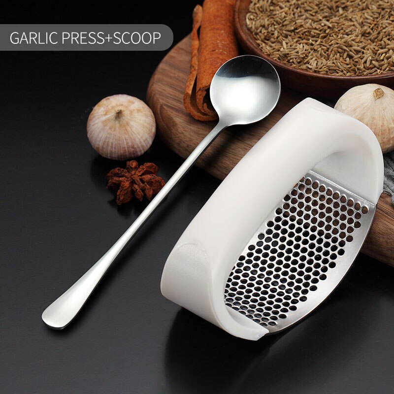 Bouton pression ail en acier inoxydable | Lien VIP pour TOM: White With Spoon