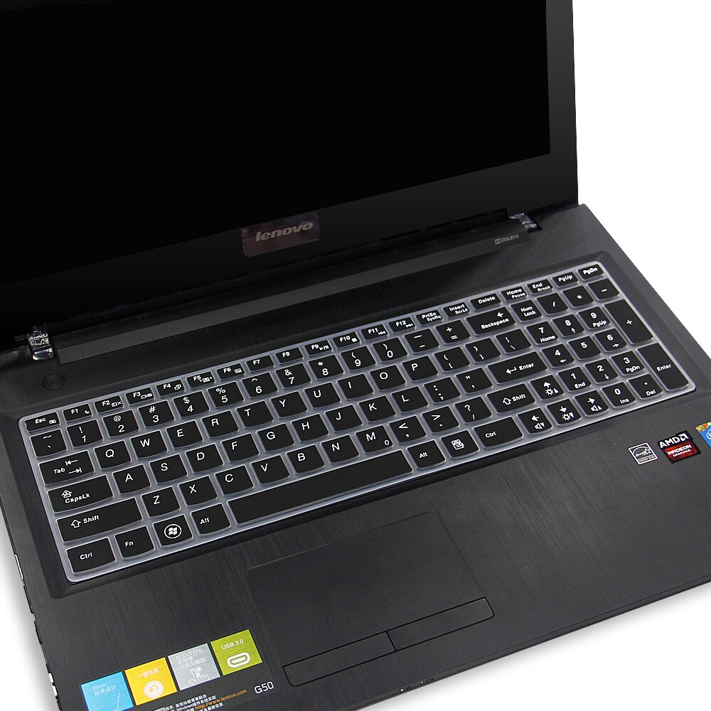 Silikon Tastatur Abdeckung Schutz für Lenovo Ideapad Z50 70 75 Z50-70 Z50-75 100-15 100-15IBY 100- 15IB B50-10 G700 G500 G505: Schwarz