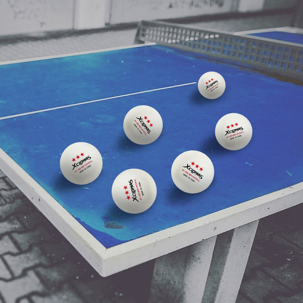 Xc lohas 10 st bordtennisboll 3 stjärna 40+ mm diameter 2.8g material abs plast pingisbollar för bordtennisträning