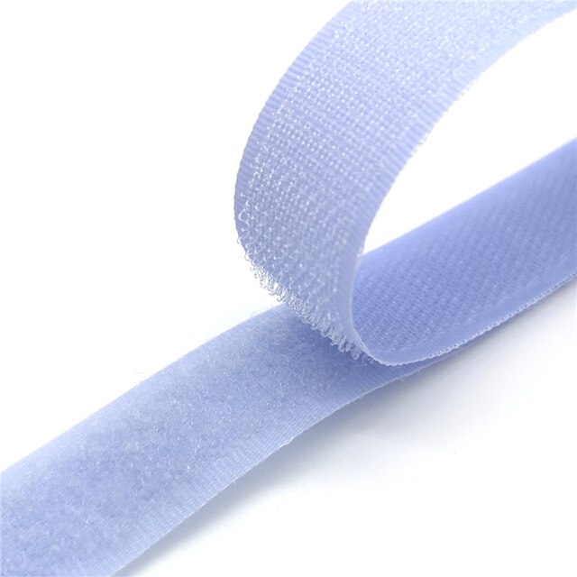 1 Pair Length 1 Meter Width 20 mm Color Hook Surface Hook and Loop Fastener Tape Without Glue Velcro Sewing Accessories: Light purple