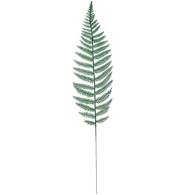 Feuille artificielle décorative, 1 pièce, fausse feuille réaliste, plante artificielle, accessoire de photographie, accessoires de décoration pour la maison, accessoires d'art DIY: Fern Leaf