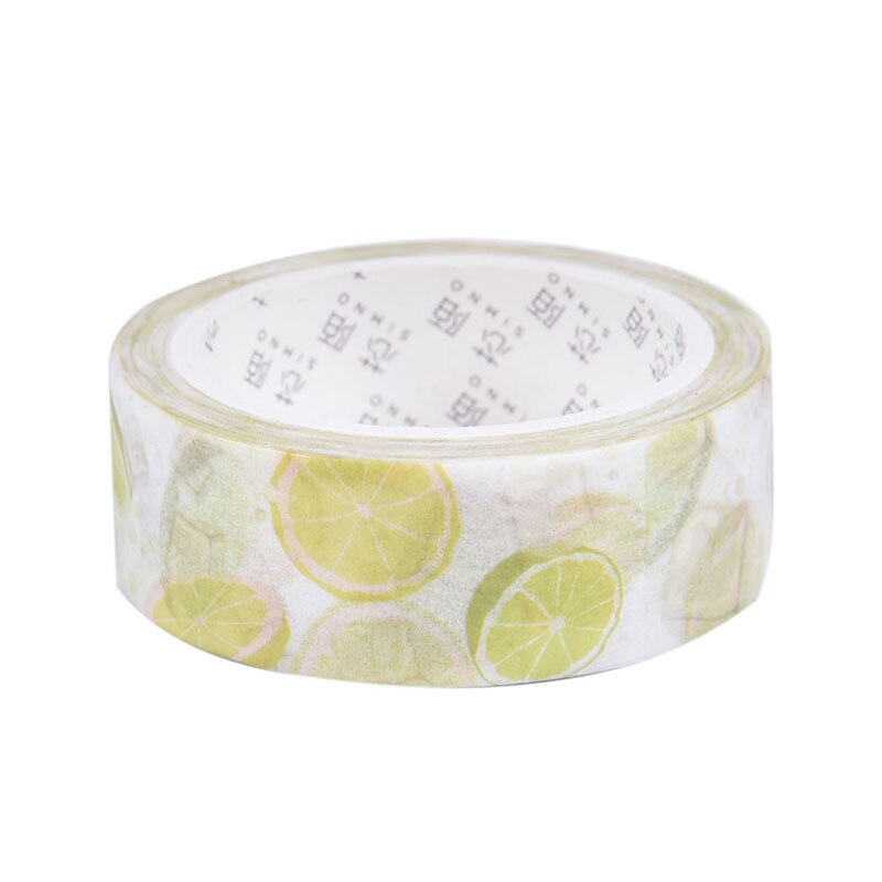 1Pcs 1.5cm * 7m Cute Fruit Masking Tape DIY Decorative Tape Deco Maskingpaper Tapes: E