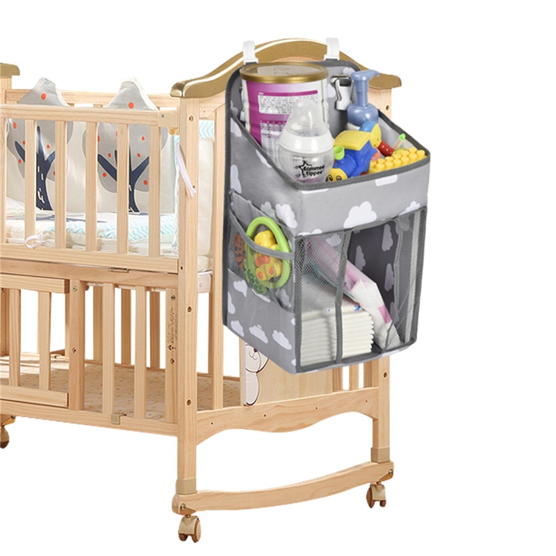 Große Kapazität Tragbare Baby Krippe Organizer Windel Tasche Baby Kindergarten Organizer Bett Hängenden Beutel Baby Wesentliche Wiege Lagerung Tasche