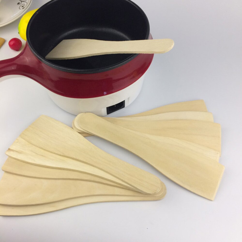 6 st non-stick trä spatel liten trä turner matlagning spade trä spatel köksredskap för hem restaurang cocina