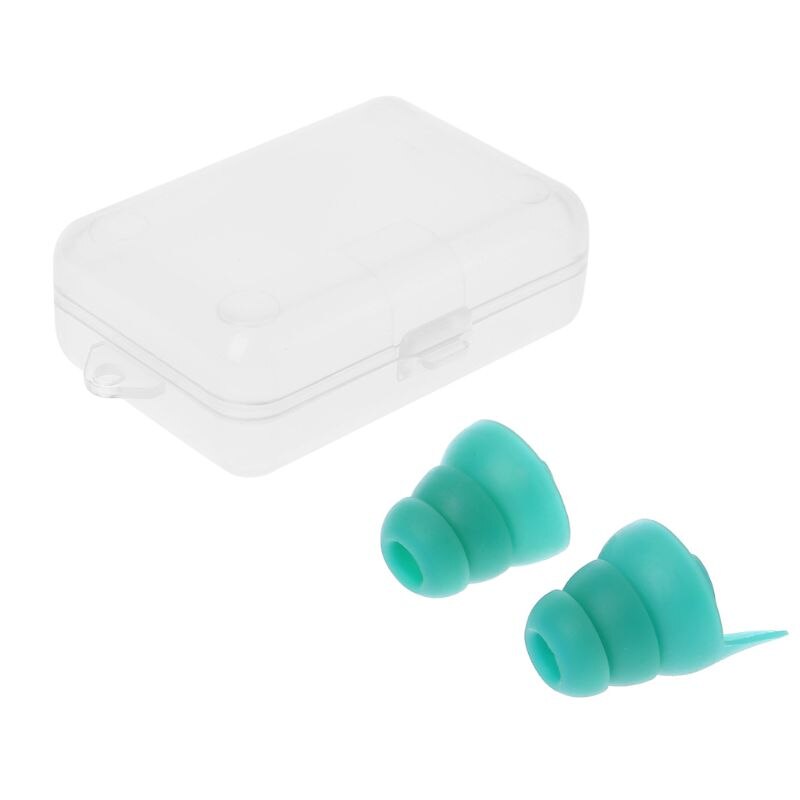 1 Pair Silicone Earplugs Noise Cancelling Ear Plugs Hearing Protection 5 colors J2HC