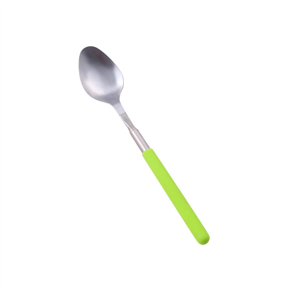 Funny Spoon Extension Long Extendable Telescopic Freeloader Trick Prank BBQ Tool Home kitchen tool accessories tableware посуда: E
