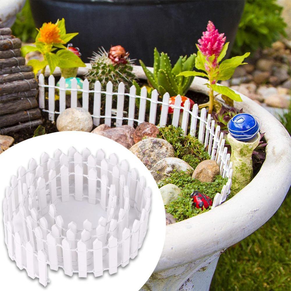Miniatur Gebühr Garten Bausatz Holz Zaun Terrarium Puppe Dekor Haus 90*5cm Zubehör DIY T3K4