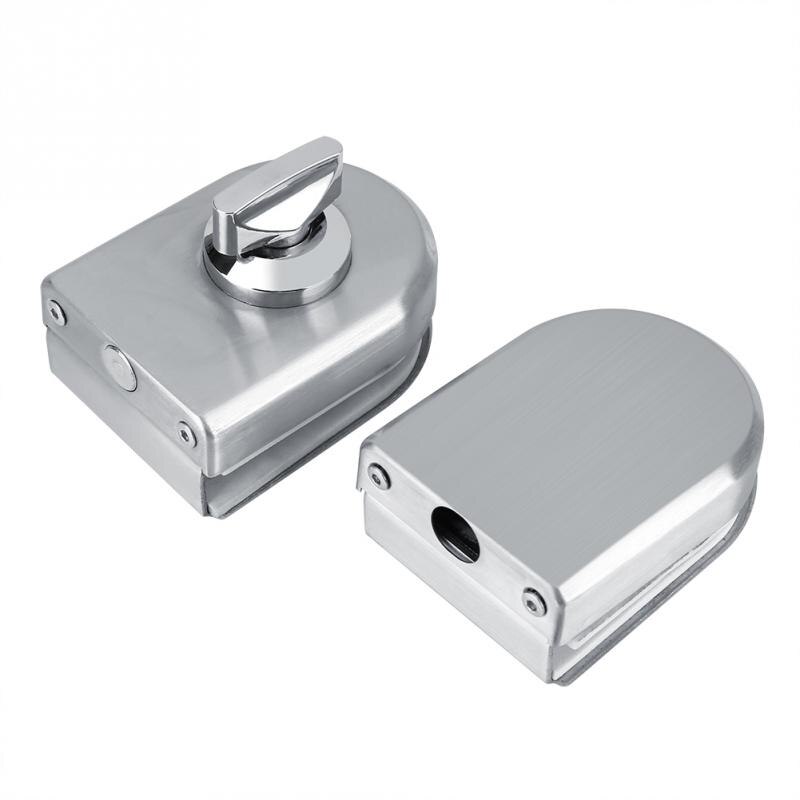 Stainless Steel Glass Door Lock 10~12mm Rotary Knob Open/Close Home Hotel Bathroom Use For Frameless Glass Door Inner Core