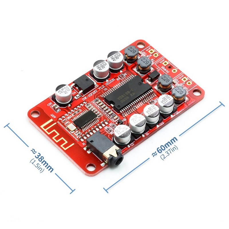 Yda138-Amplificador de potencia Digital, Bluetooth, 3,5 Mm, o, Clase D, estéreo, 2 canales, para Yamaha