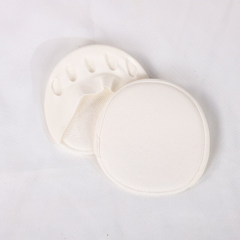 Vijf Tenen Voorvoet Pads Voor Vrouwen Hoge Hakken Half Inlegzolen Eelt Likdoorns Voet Pijn Zorg Absorbeert Schokken Sokken Teen Pad inserts: 1Pair White