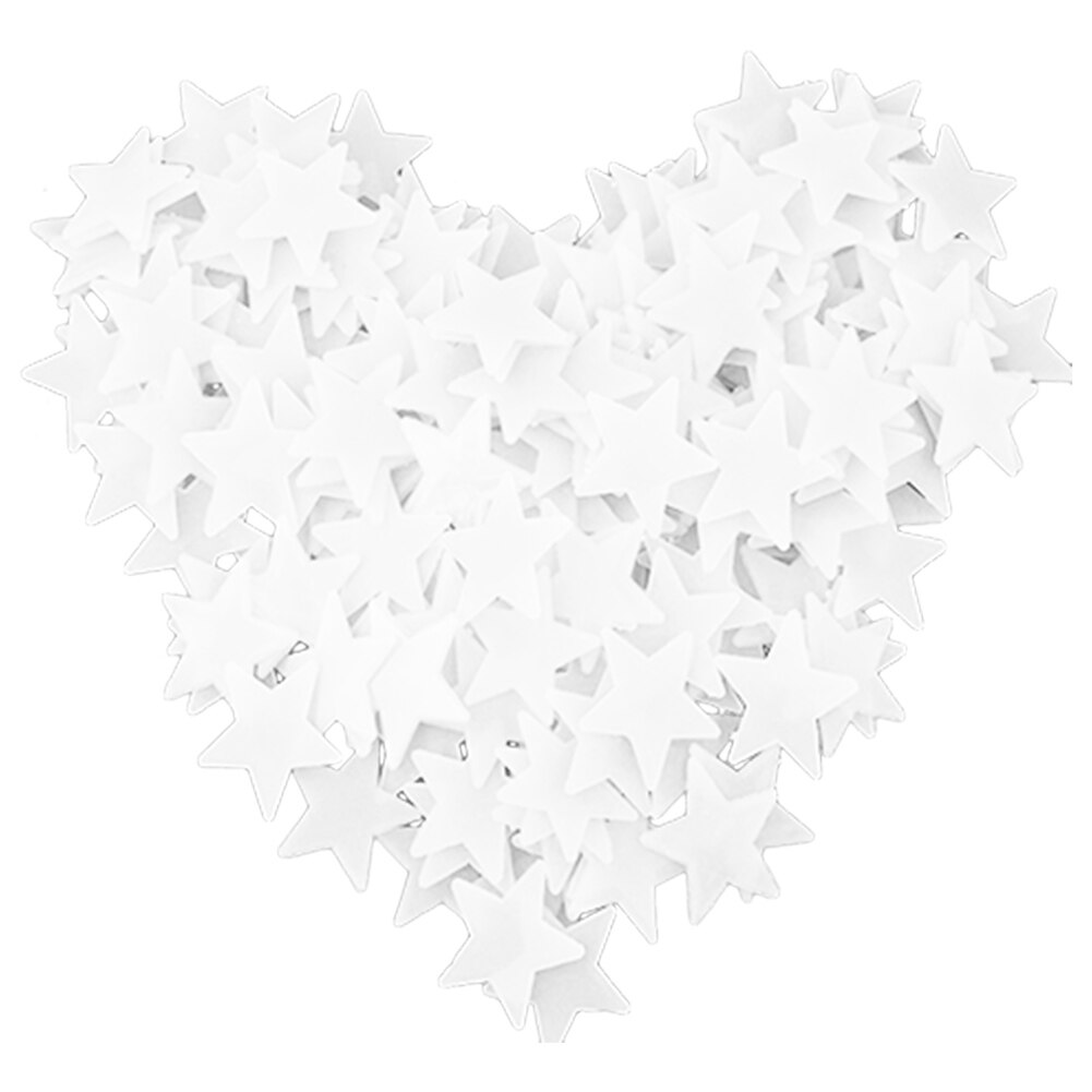 100Pcs Diy Hartvormige Fluorescerende Stickers Glow In The Dark Glow In De Kinderen Muurstickers Kinderen 'S Room Decals Cozy