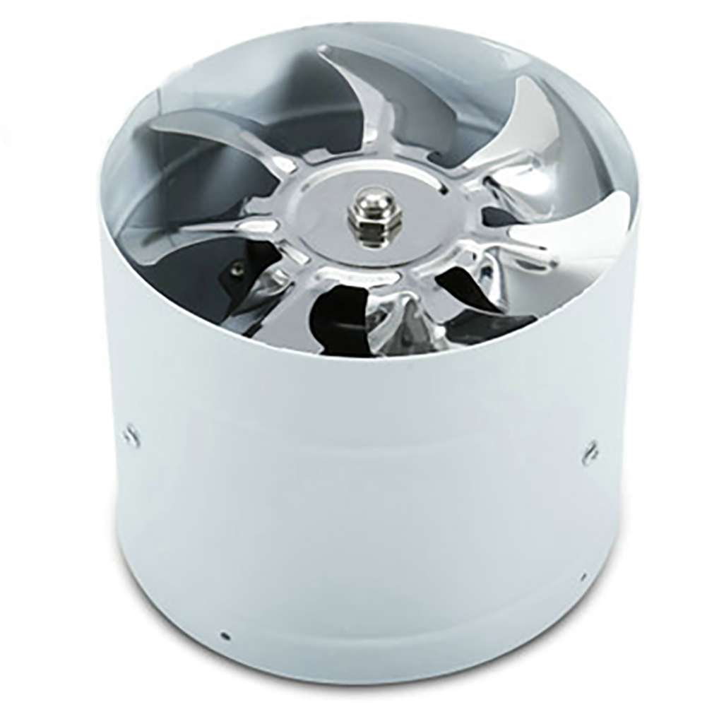 6 Inch Pipe High Speed Booster Ducted Exhaust Fan Toilet Vent Metal Bathroom Window Air Ventilator Wall Mount Kitchen Home Hotel