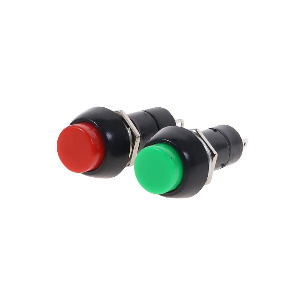 Interrupteur à bouton-poussoir autobloquant en plastique, 12mm, bouton-poussoir, 3a, 250V AC, 2 broches, PBS-11A PBS-11B