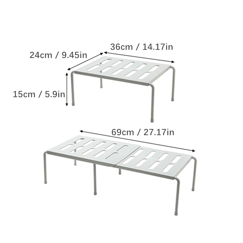 Adjustable Kitchen Storage Rack Cupboard Shelf Home Closet Organizer Storage Shelf Wardrobe Shoe Organizers Saving Space