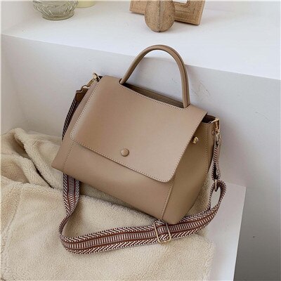 worek a główne torebki damskie torebki moda ins ultra ogień retro szerokie torby na ramię torba torebka w prostym stylu torby Crossbody: khaki