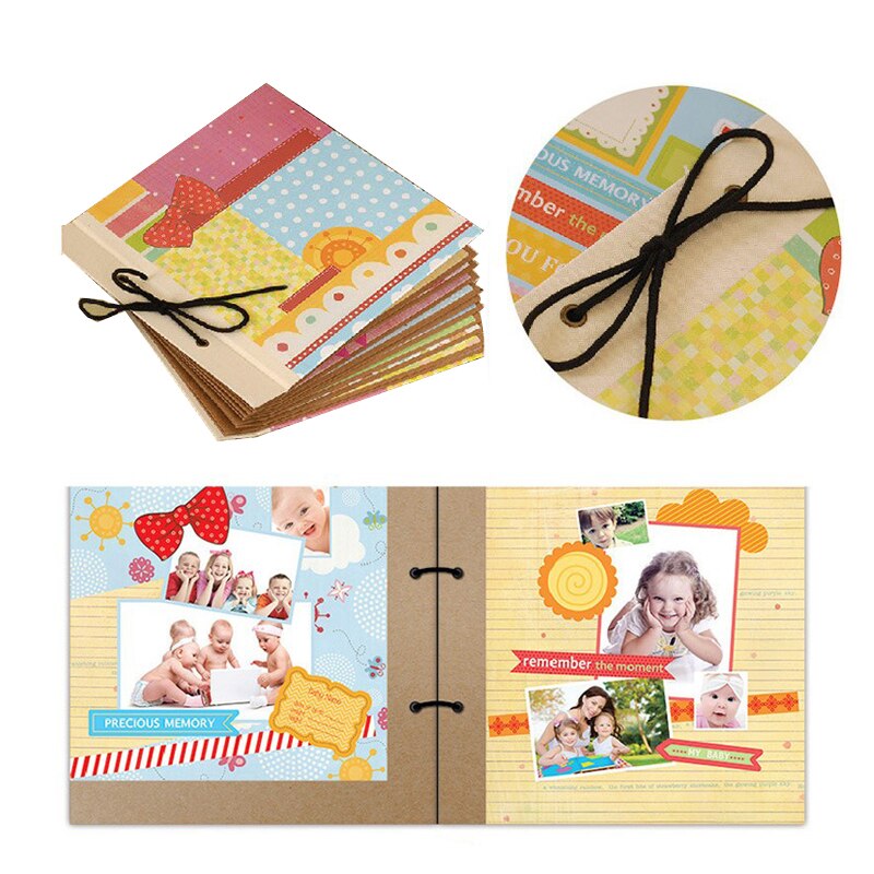 Eno Groet 4 Thema 'S DIY Bruiloft Fotoalbum Baby Scrapbook Album Gratuation Geheugen Album Kit