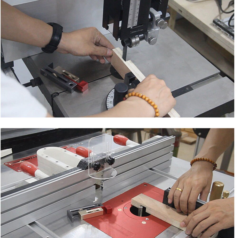 Saw Slot Regulator With Box Push Table Saw Slot Adjuster Movable Measuring Block Length Kerfmaker Slot Adjuster Woodworking Tool