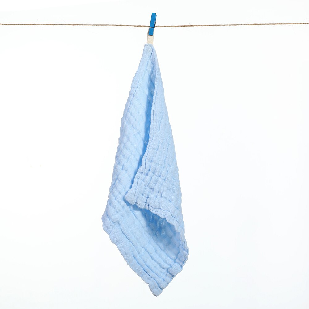 30*30cm babyhåndkle bomull firkantet musselin babyhåndklær baby neworn lommetørkle badehåndkle vanlig farge 6 etterslep mykt håndkle: Mps 0004