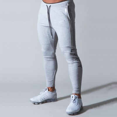 Sport Pants Mens Joggers Sweatpants Gym Bodybuilding Running Trousers Workout Training Trackpants Fintess Jogging Pants Men: Gray / M