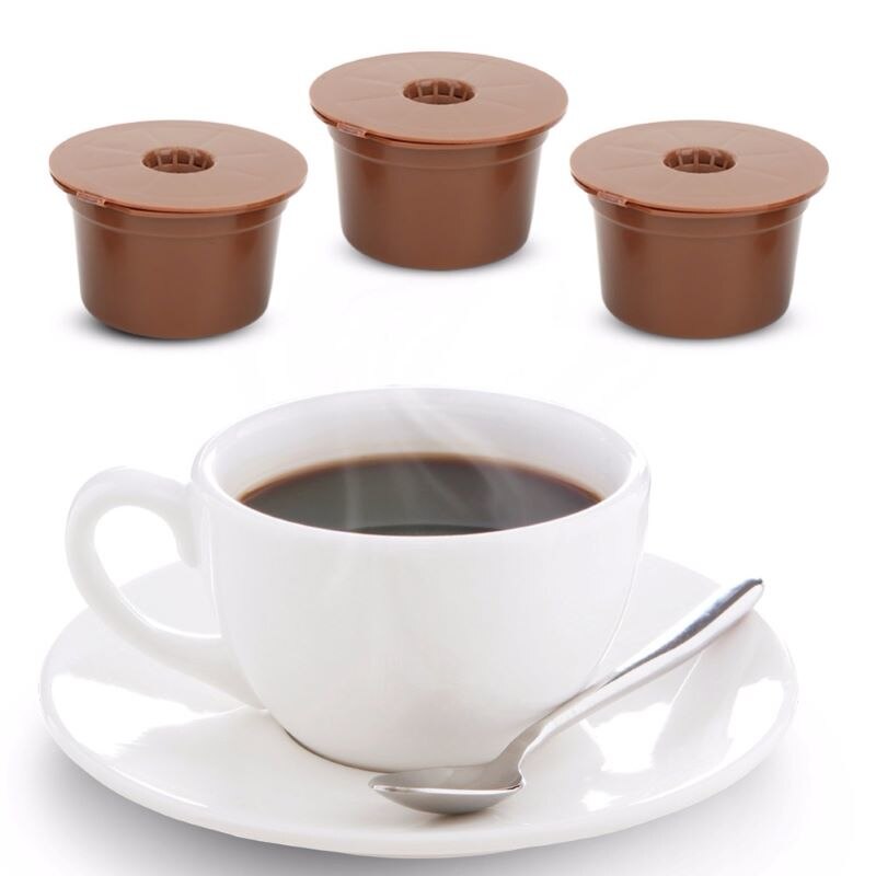 3Pcs Compatibel Cafitari Koffie Capsule Shell Gevuld Met Herbruikbare Capsule Shell Roestvrij Staal Koffie Filter Cup