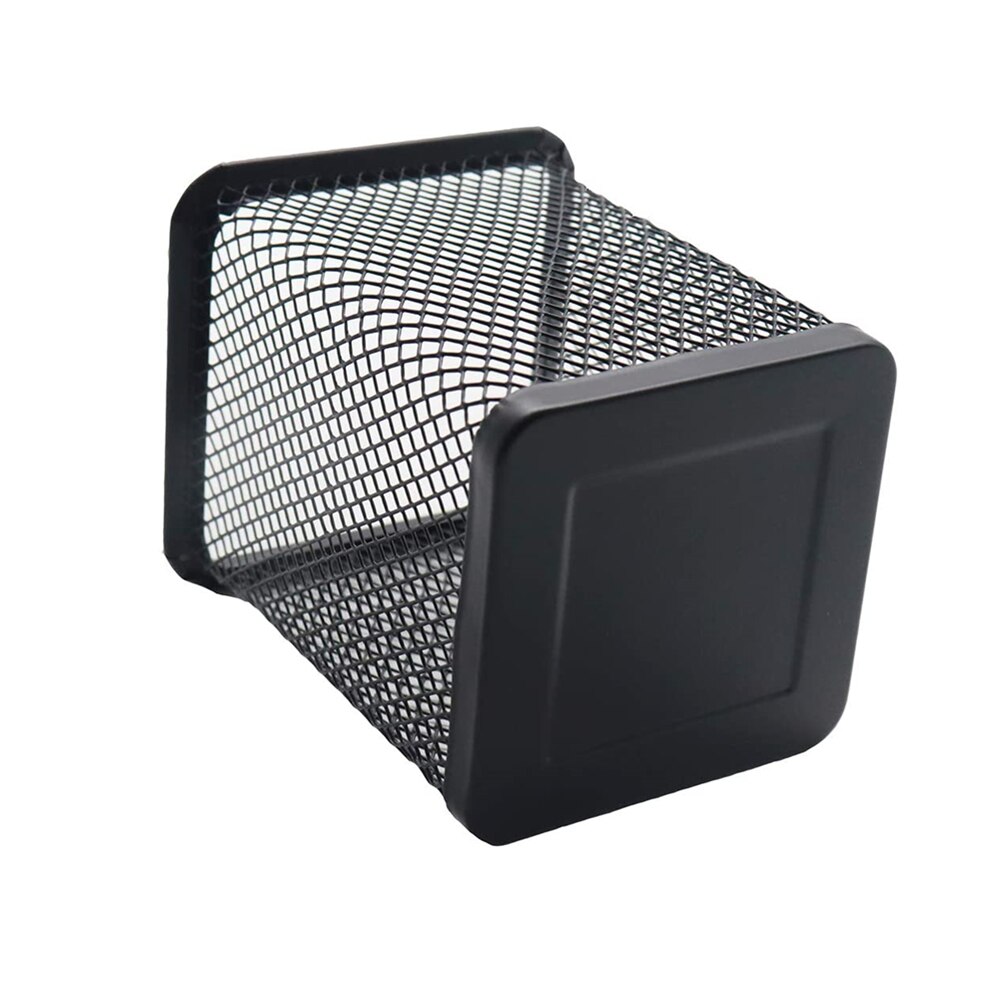 Porte-crayons bureau bureau métal maille carré stylo Pot Case papeterie conteneur organisateur Durable porte-crayon noir