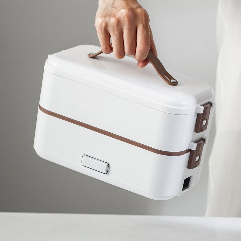 Fiambrera eléctrica de calefacción de una sola/doble capa enchufe de la UE/EE. UU., contenedor de preservación de alimentos, vajilla de aislamiento portátil, Alimentos S