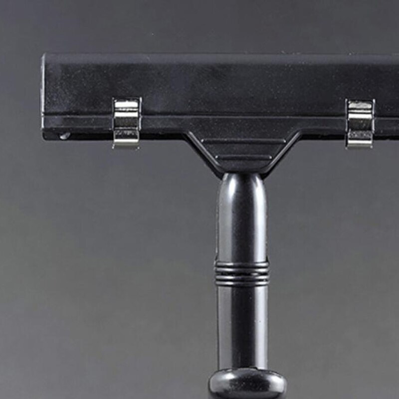 36 PACK Adjustable Plastic Clip Style Merchandise Logo Display Clip Bracket (Black)